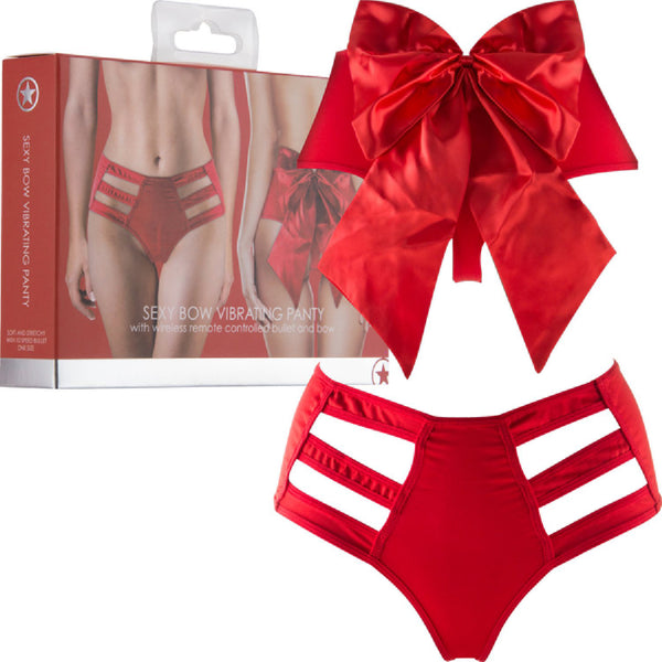 Sexy Bow Vibrating Panty (Red)
