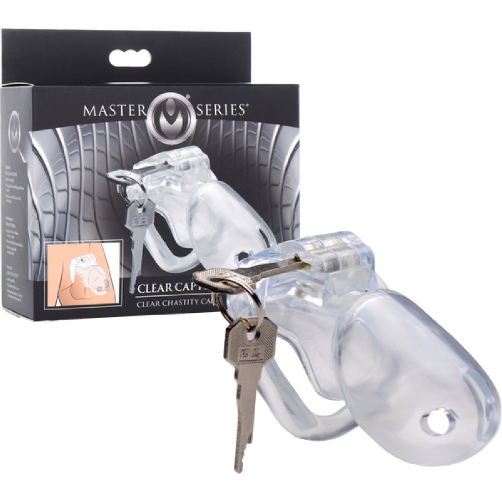 Master Series Clear Captor Chastity Cage - Large