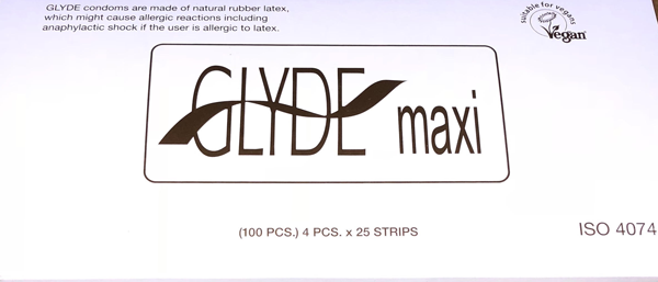 Glyde Condom - Maxi Gold 56mm Bulk 100&#039;s