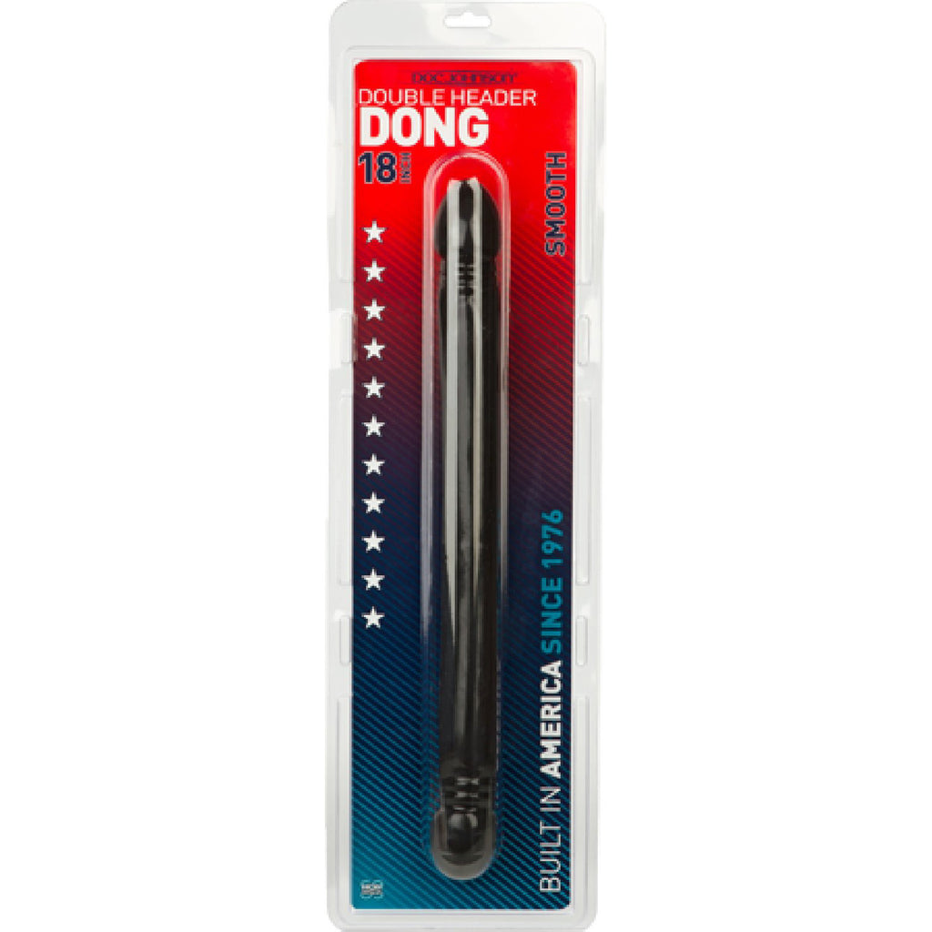 Smooth Double Header Dong 18" (Black)
