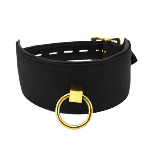 Bound Noi Leather Collar With O Ring