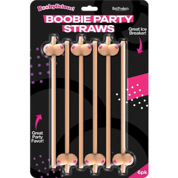 Boobie Party Straws (Flesh)