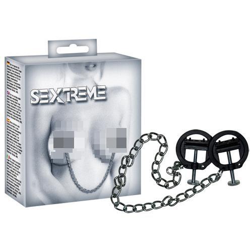 Sextreme Nipple Chain with Round Vice Clamps