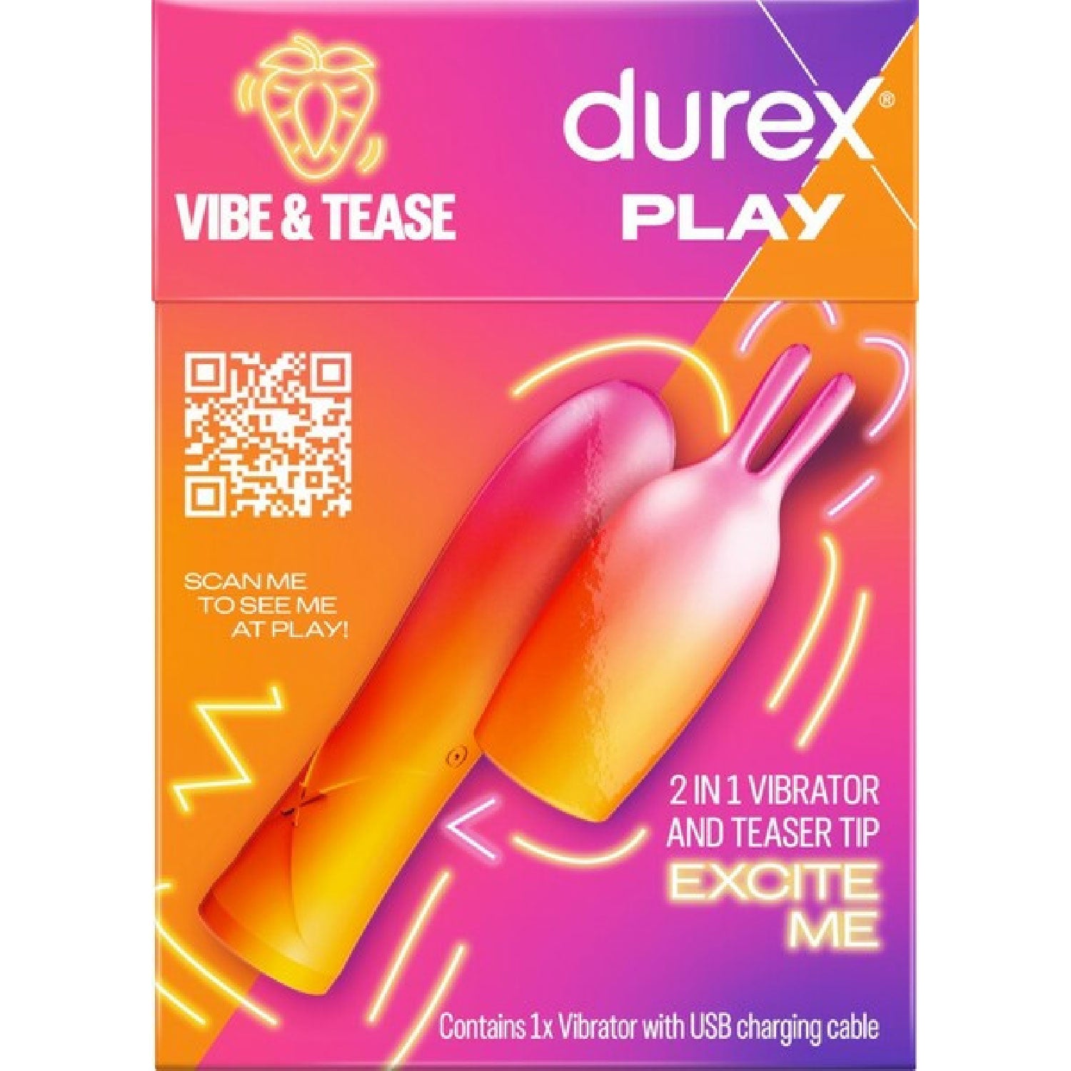 Play Vibe & Tease 2 In 1 Vibrator & Teaser Tip 2