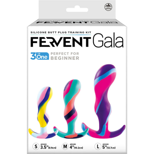 Fervent Gala Silicone Butt Plug Training Kit 2