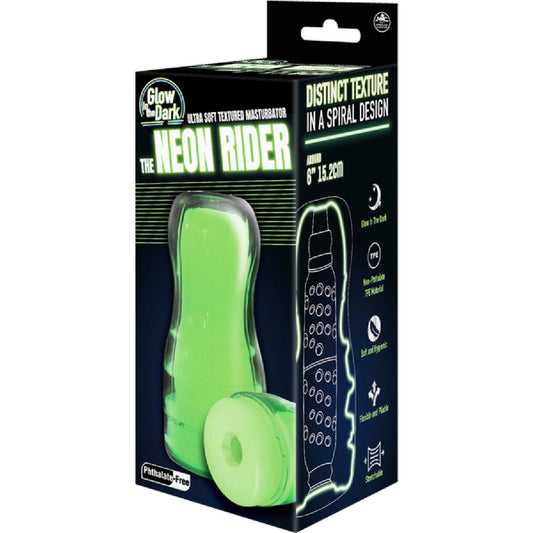 The Neon Rider Masturbator 6" - Glow in the Dark Masturbator 2