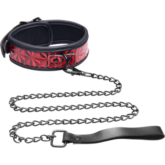 Crimson Tied Collar With Leash 2