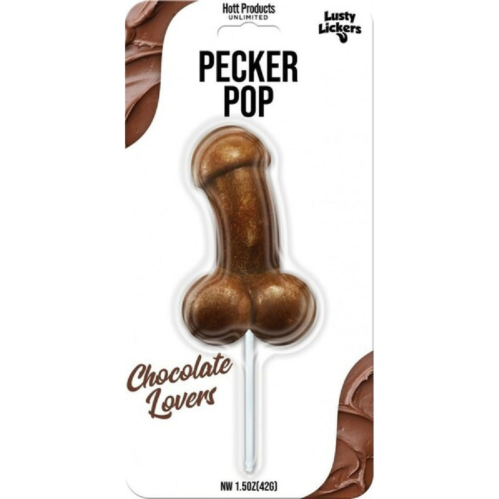 Hott Products Lusty Lickers Pecker Pop - Chocolate Flavour Candy