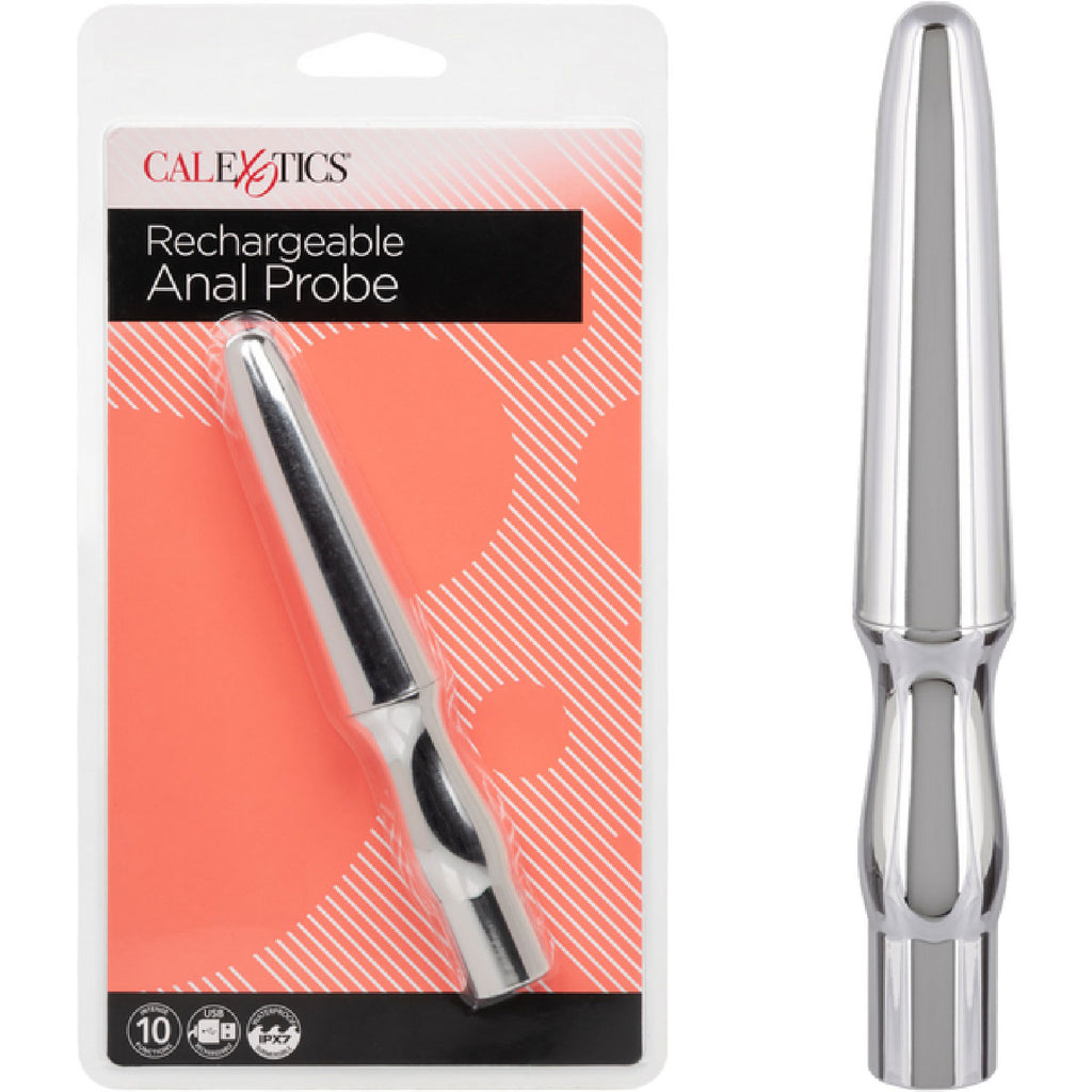 Rechargeable Anal Probe Silver