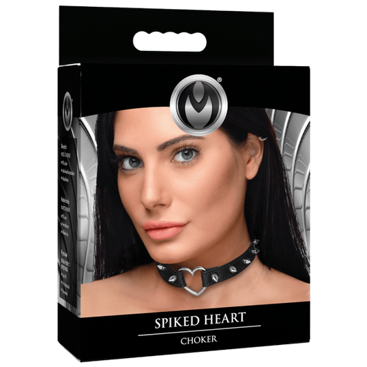 Spiked Heart Choker
