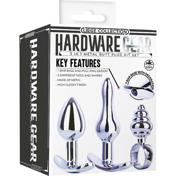 3 in 1 Metal Butt Plug Kit Set 2