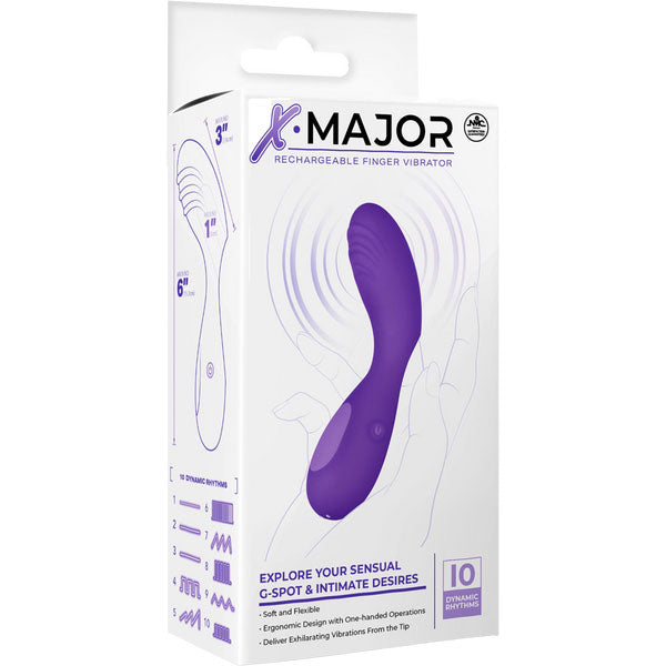 Rechargeable Finger Vibrator Purple 2