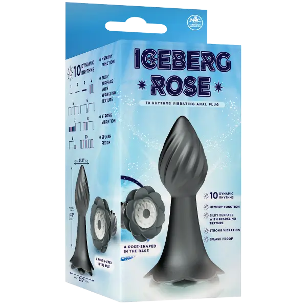 10 Rhythms Vibrating Anal Plug Grey 2