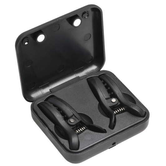 Dark Grip Vibrating Nipple Clamps