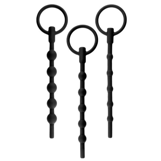 Silicone Urethal Sounding Kit - Ribbed 3