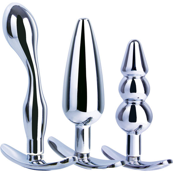3 in 1 Metal Butt Plug Kit Set 3