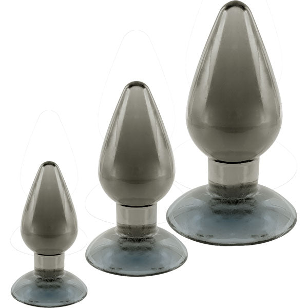 3 In 1 Anal Plug Kit Set Smoke (3)