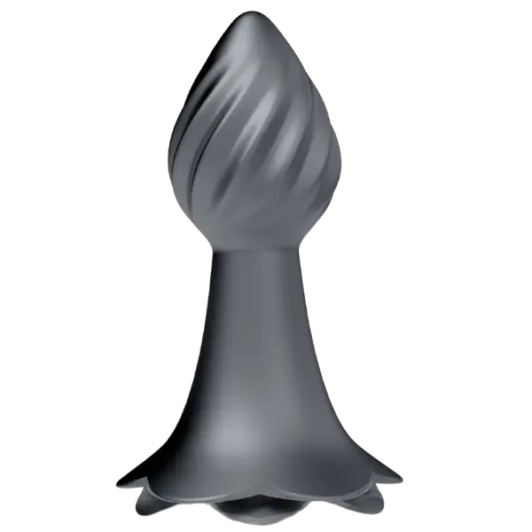 10 Rhythms Vibrating Anal Plug Grey 3