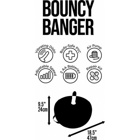 Bouncy Banger Inflatable Vibrating Dildo 3