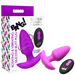 Rotating & Vibrating Silicone Butt Plug w/ Remote