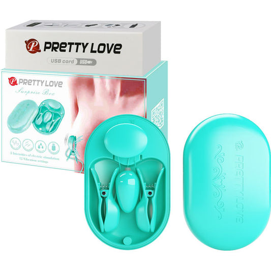 Pretty Love Surprise Box - Nipple Clamps Baby Blue