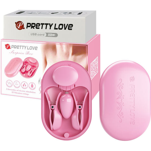 Pretty Love Surprise Box - Nipple Clamps Pink 