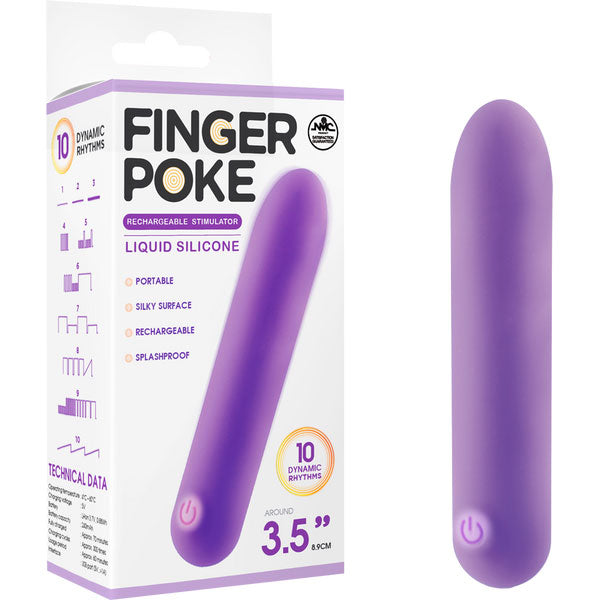 3.5" Rechargeable Stimulator Purple 