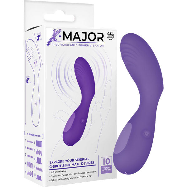 Rechargeable Finger Vibrator Purple