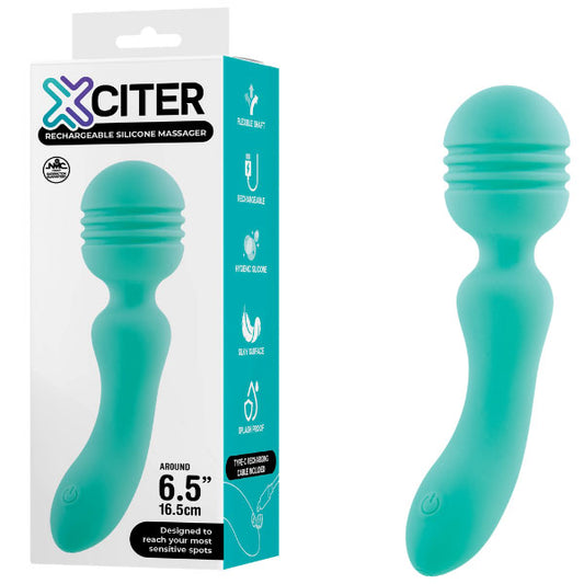 Exciter - Rechargeable Silicone Massager Teal