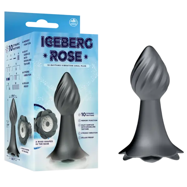 10 Rhythms Vibrating Anal Plug Grey