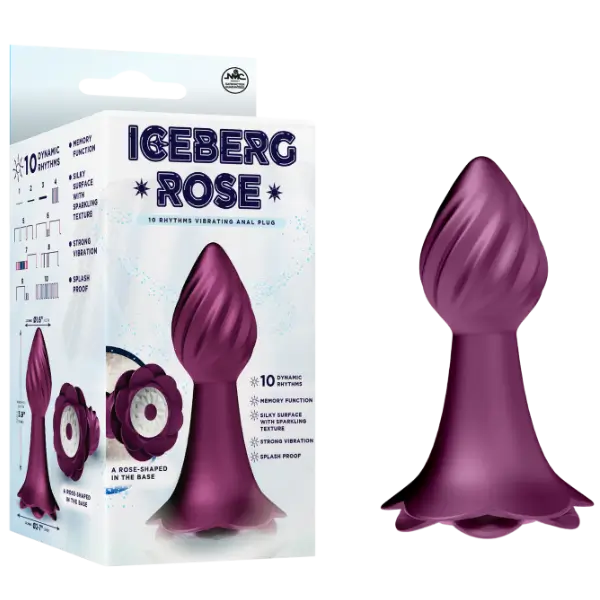 10 Rhythms Vibrating Anal Plug Pink 