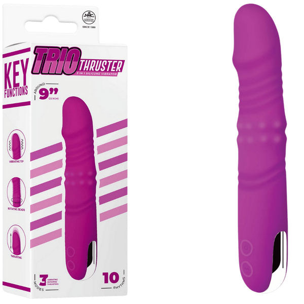 3 in 1 Silicone Vibrator Purple