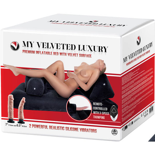 Premium Inflatable Bed with Velvet Surface
