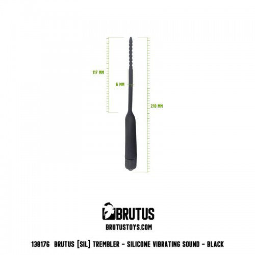 Trembler - Silicone Vibrating Sound - Black 3