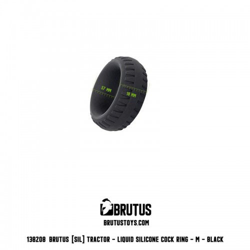 Tractor - Liquid Silicone Cock Ring - M - Black 3