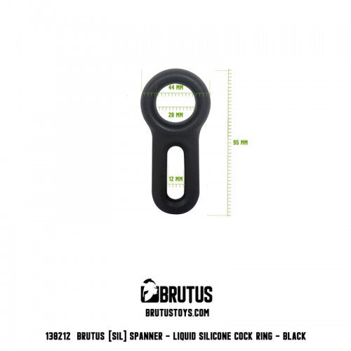 Spanner - Liquid Silicone Cock Ring - Black 3