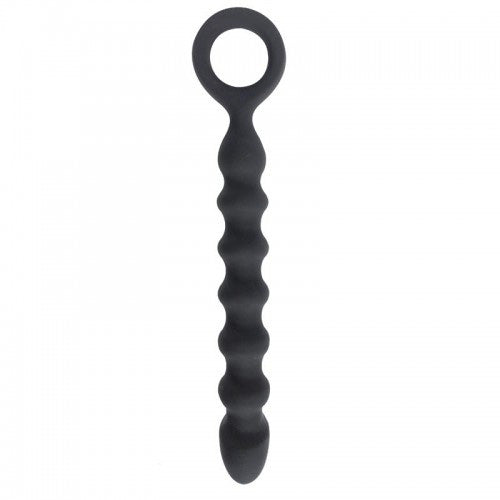 Stop & Go - Silicone Anal Bead Stick - Black