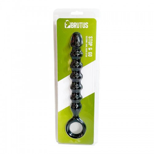 Stop & Go - Silicone Anal Bead Stick - Black 5
