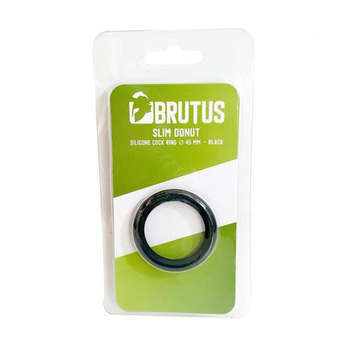 Slim Donut - Silicone Cock Ring - Black 45mm