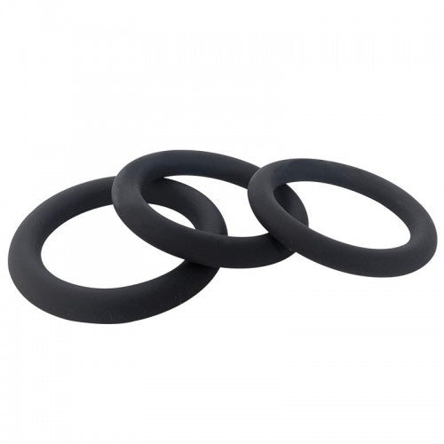 Slim Donut - Silicone Cock Ring - Black 3