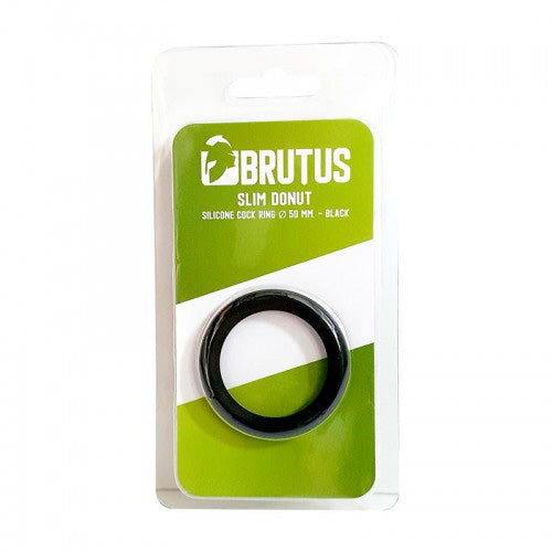 Slim Donut - Silicone Cock Ring - Black 50mm