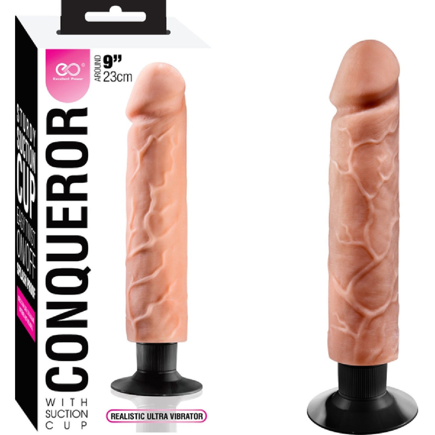 9" Vibrating Dong (Flesh) 2
