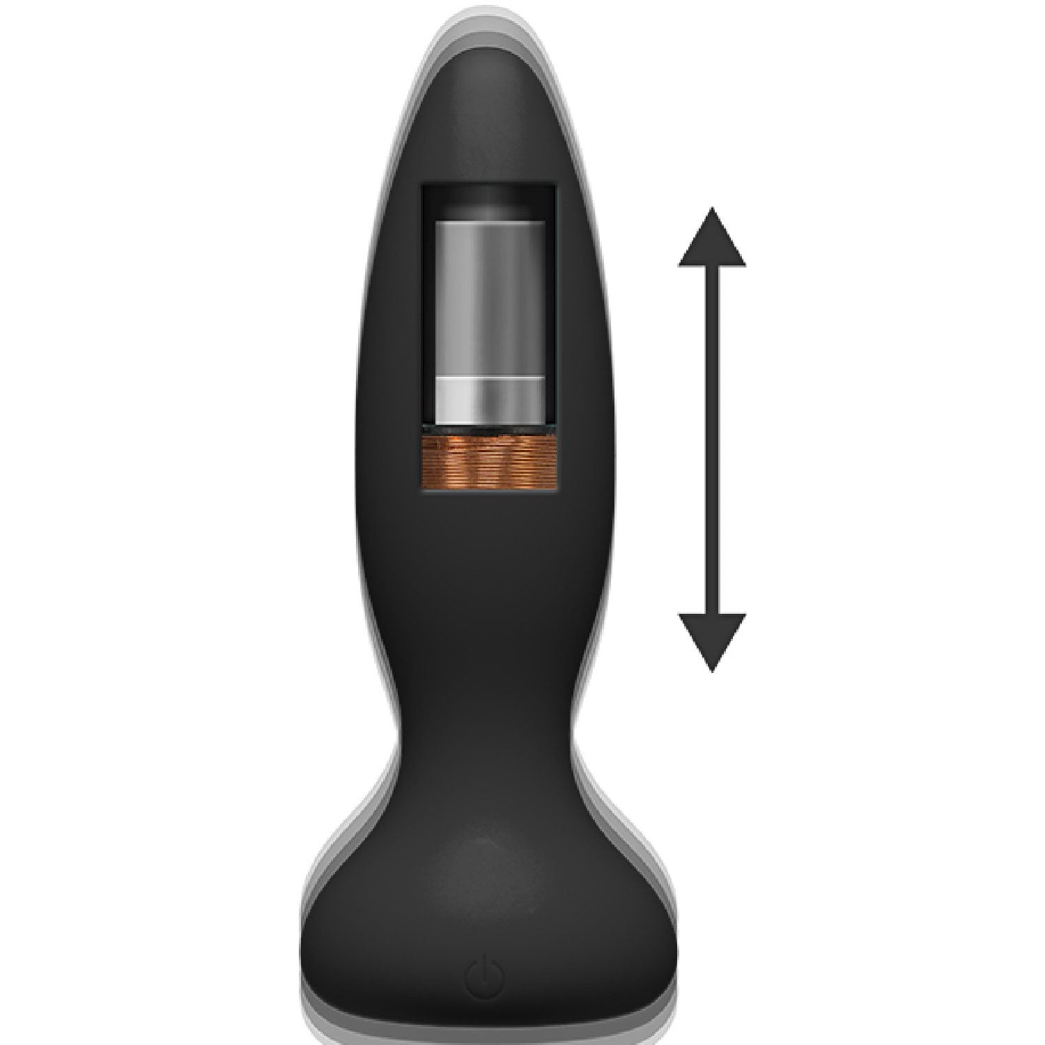 Thrust - Adventurous - Rechargeable Silicone Anal Plug With Remote (Black) 3