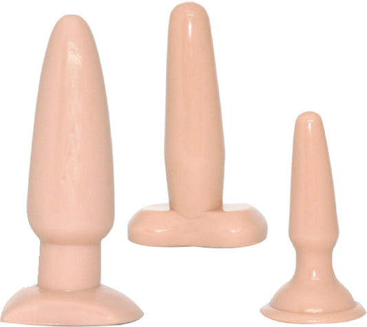 Vanilla Dip Butt Plugs (Flesh) 3