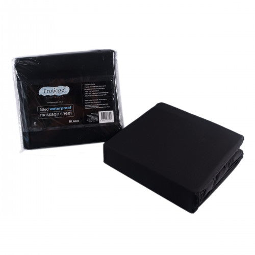 Black Waterproof Fitted Sheet QUEEN 1