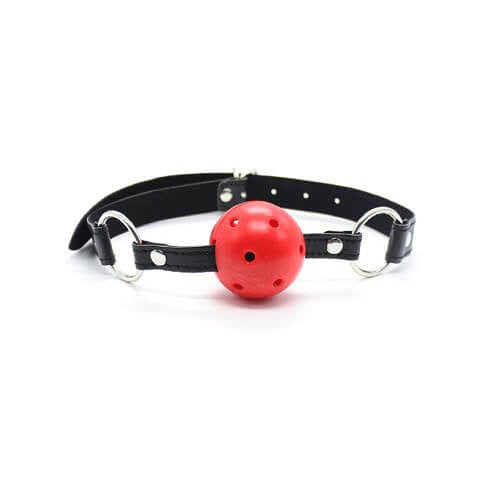 Bound to Please Breathable Ball Gag Red 1