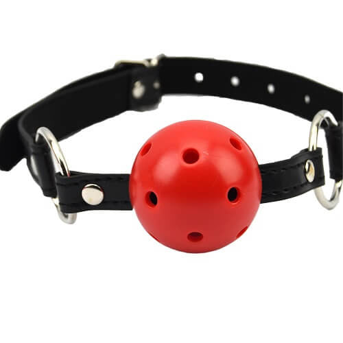 Bound to Please Breathable Ball Gag Red 2