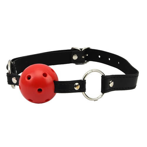 Bound to Please Breathable Ball Gag Red 3