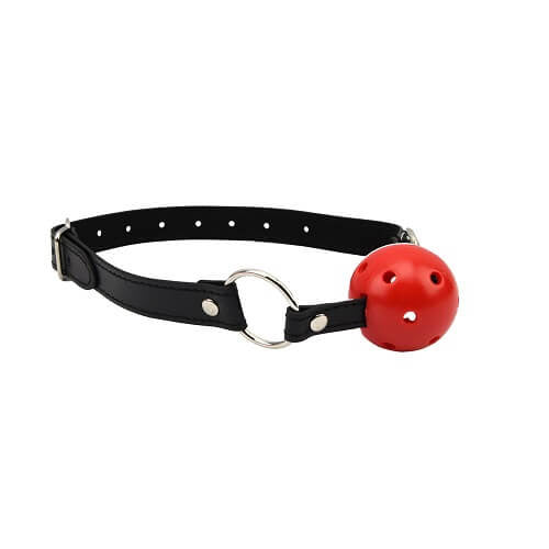Bound to Please Breathable Ball Gag Red 4