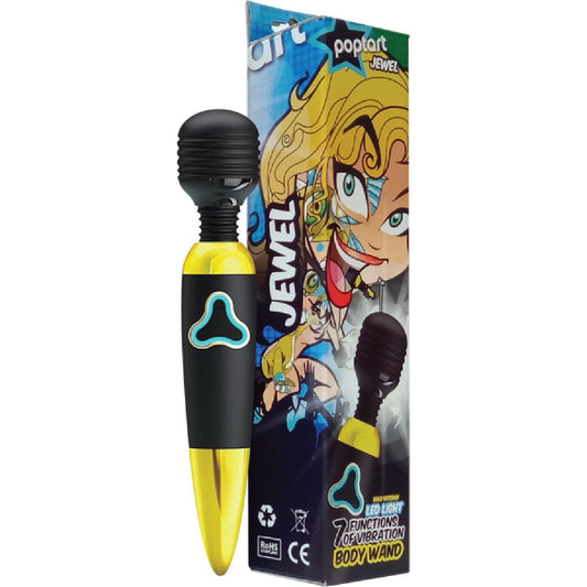 Rechargable Body Wand (Jewel) - Black & Gold